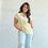 Thumbnail: Minimalist | Butter Yellow Short Sleeve Blouse