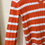 Miniature : Vtg Ralph Lauren Orange Cotton Striped Cable Knit