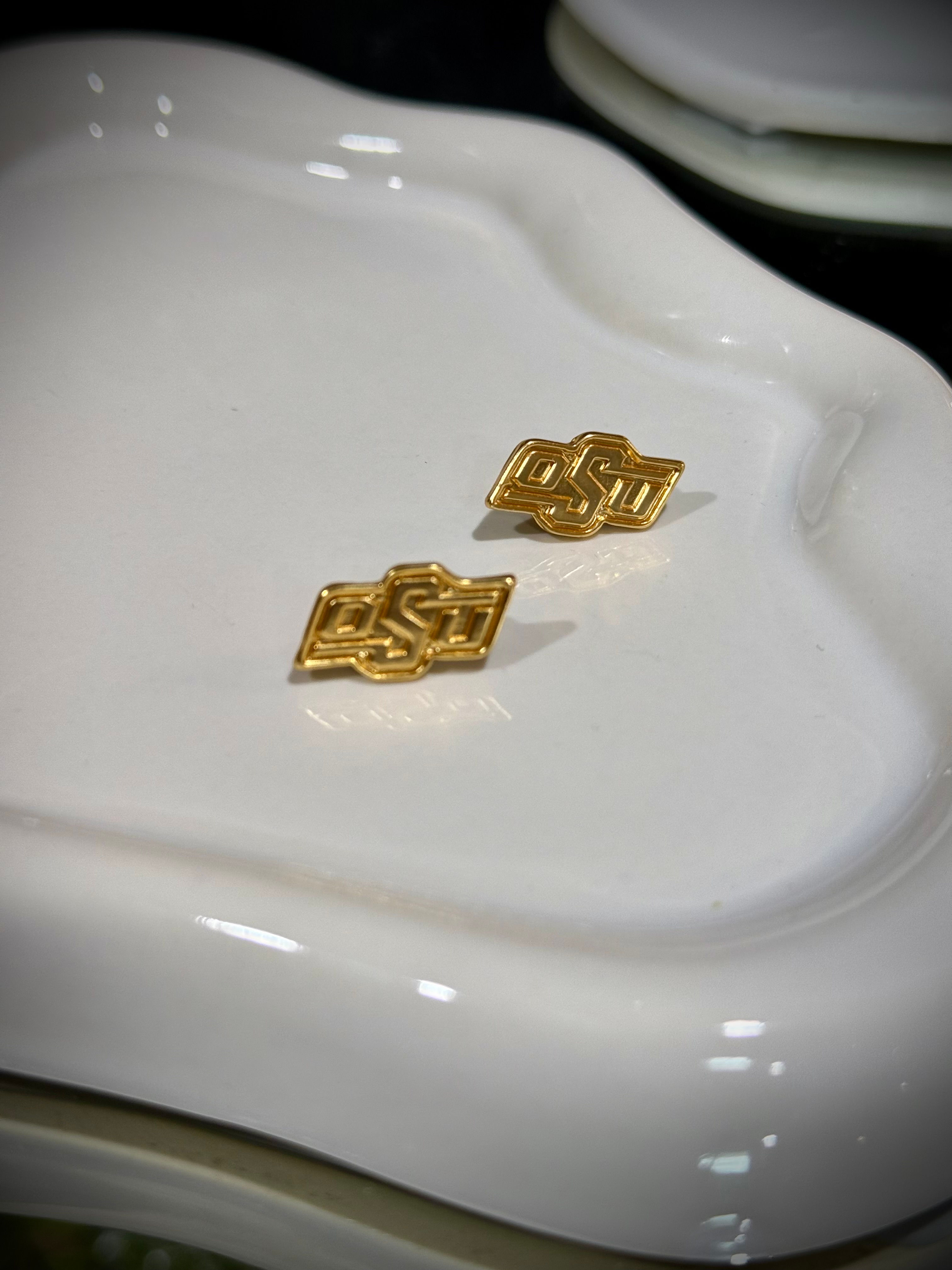 OSU Fan | 24KT Gold Plated Stud Earrings