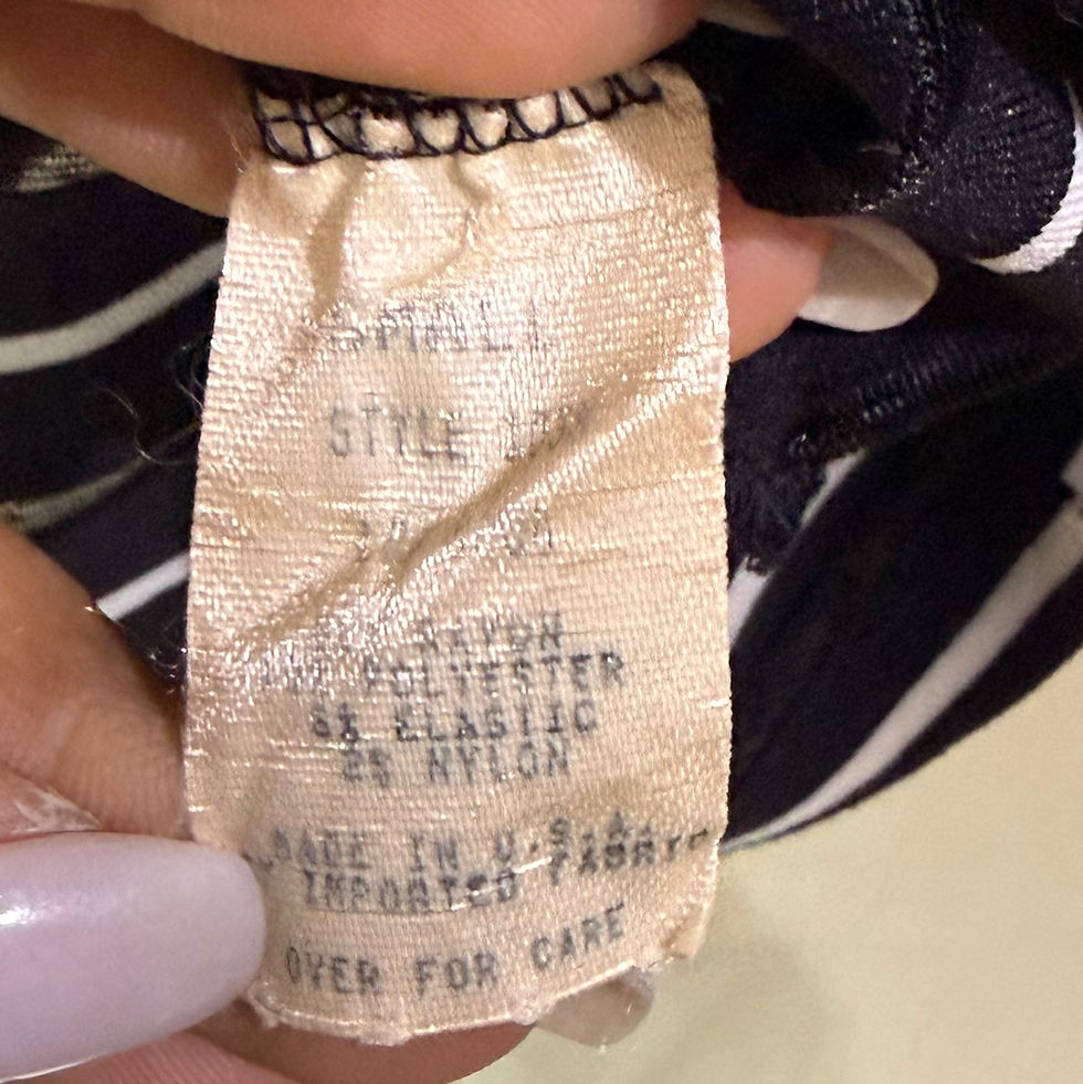 Прев'ю: Vintage Y2K Cache B&W Stripped Knit Top