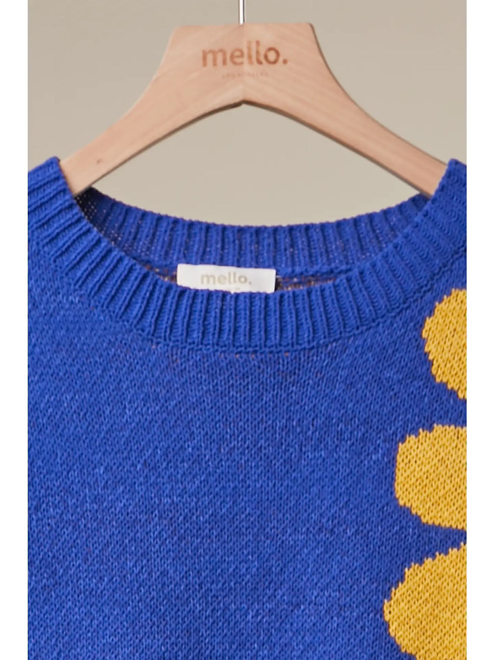 Thumbnail: Sunny Daisy | Blue Yellow Floral Crewneck Knit Sweater
