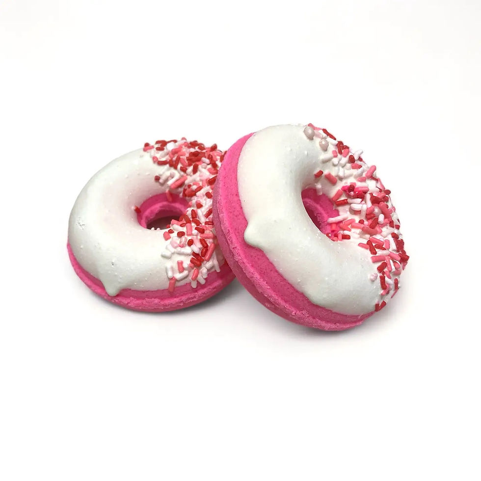Miniature : Strawberry Cream Sprinkles Vegan Bubbling Bath Bombs