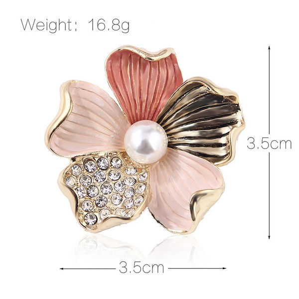 Thumbnail: Sweet Rose | Pearl Rhinestone Brooch