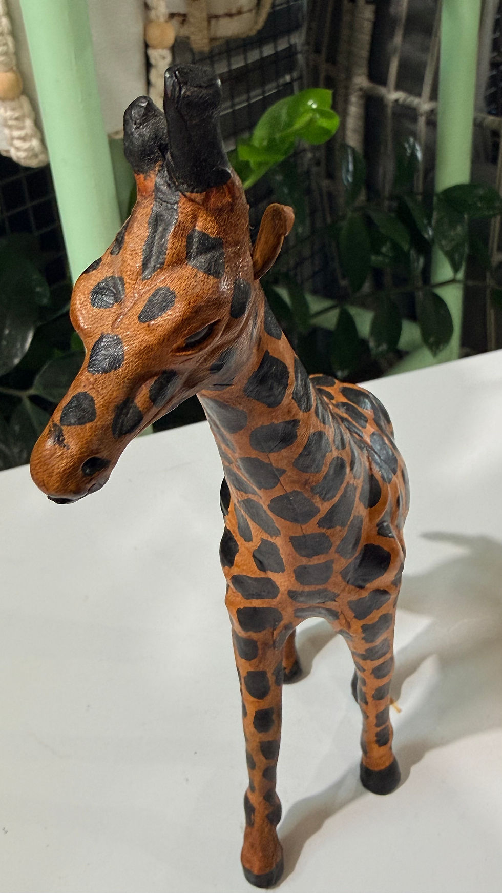 Thumbnail: Early 20th Century Leather Giraffe Sculpture