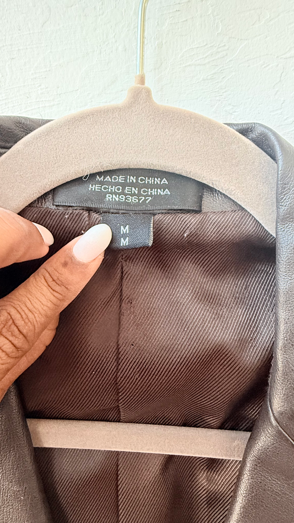 Thumbnail: Vintage Stafford Brown Genuine Leather Sport Coat- M