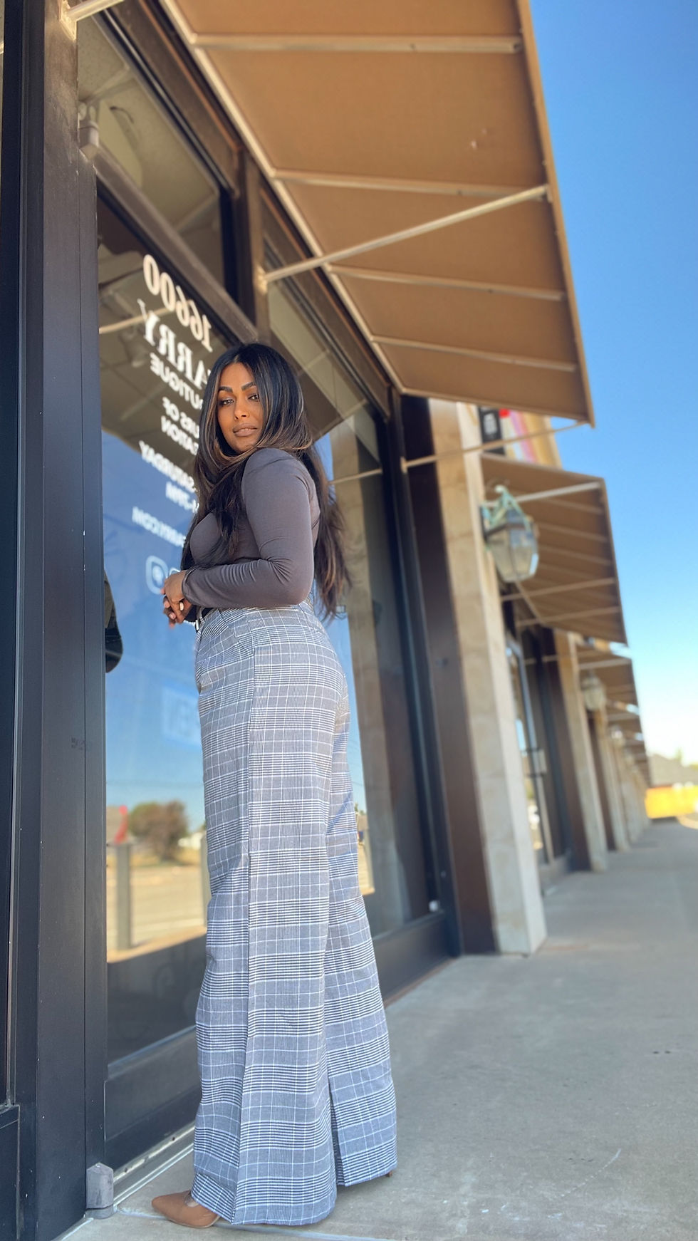 Thumbnail: Go With The Flow | Wide Leg Gray Trouser Pants