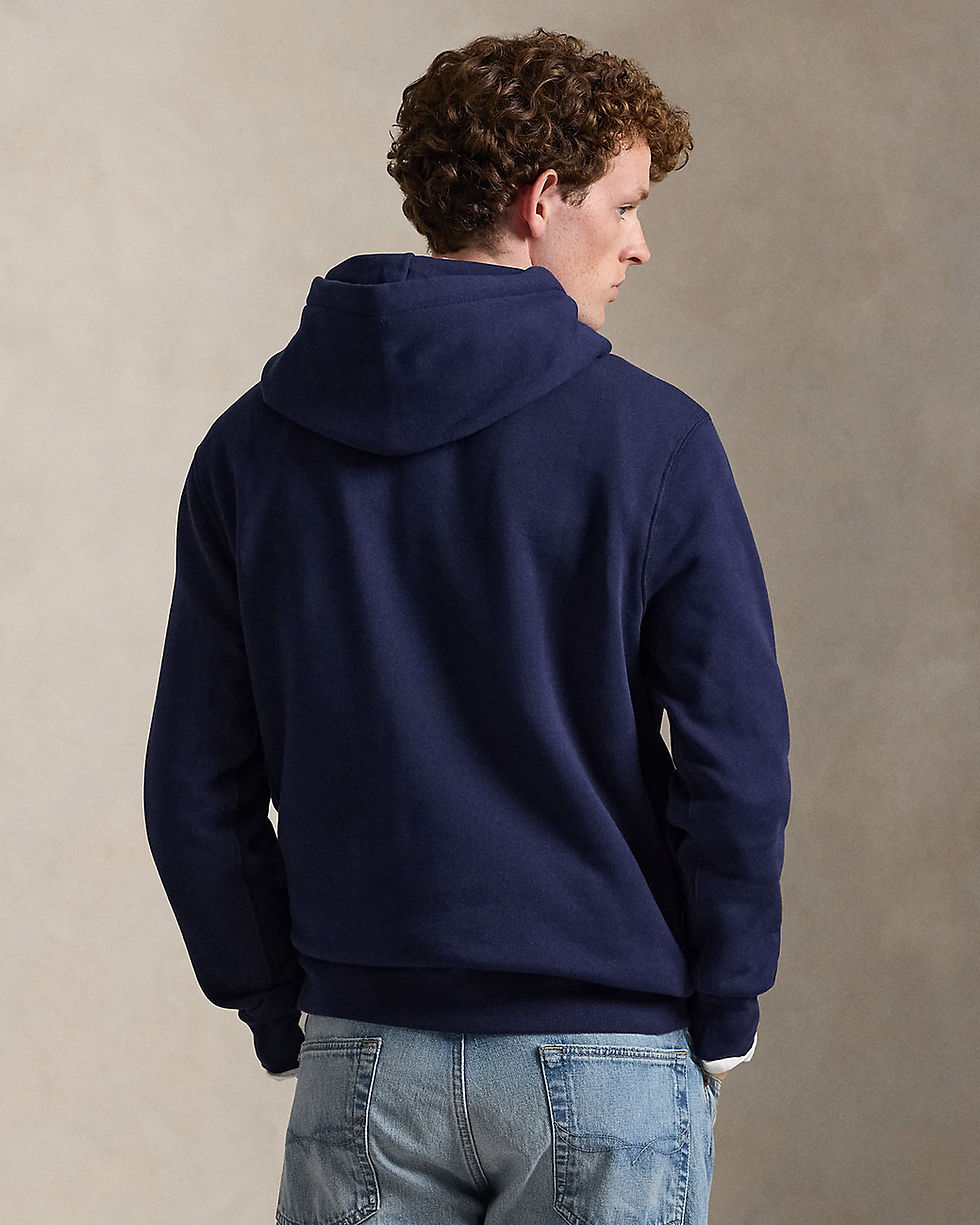 Miniaturbild: Polo Ralph Lauren Polo Bear Blue Fleece Hoodie -XL