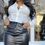 Miniaturbild: Button- Up | White Long Sleeve Crop Shirt