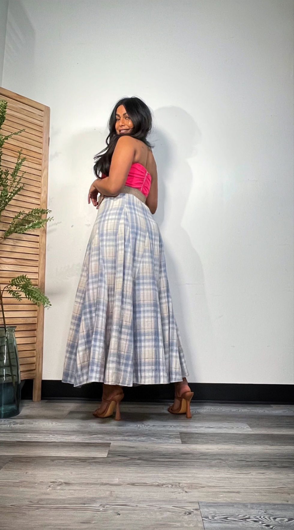 Miniaturbild: Sunshine Check  | Cotton Maxi Skirt
