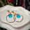 Thumbnail: Turquoise Detail | Gold Clip On Earrings