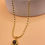 Thumbnail: Circle Amber Stone | 18KT Gold Plated Necklace