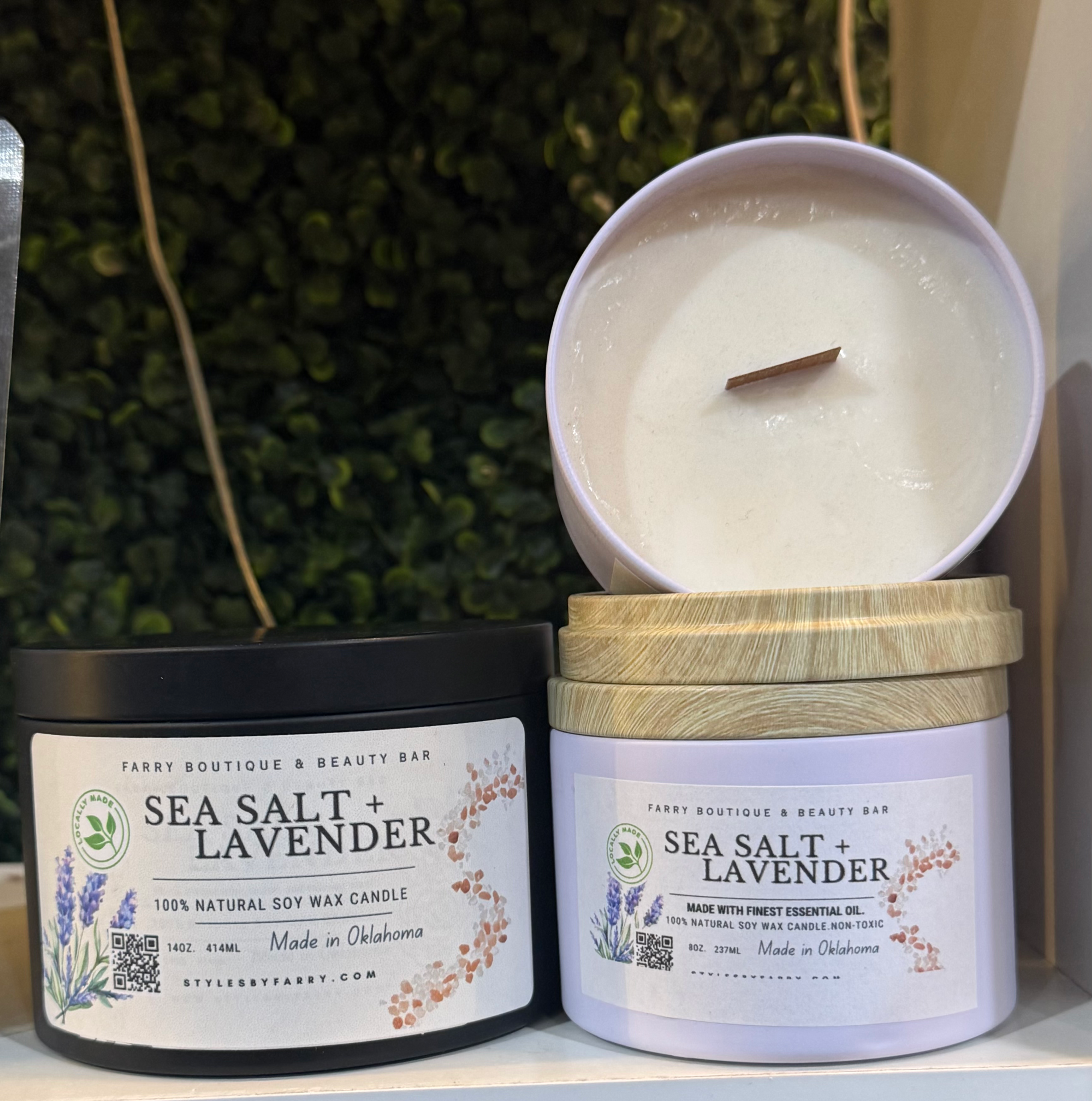 Sea Salt & Lavender | Luxurious Non Toxic Candle