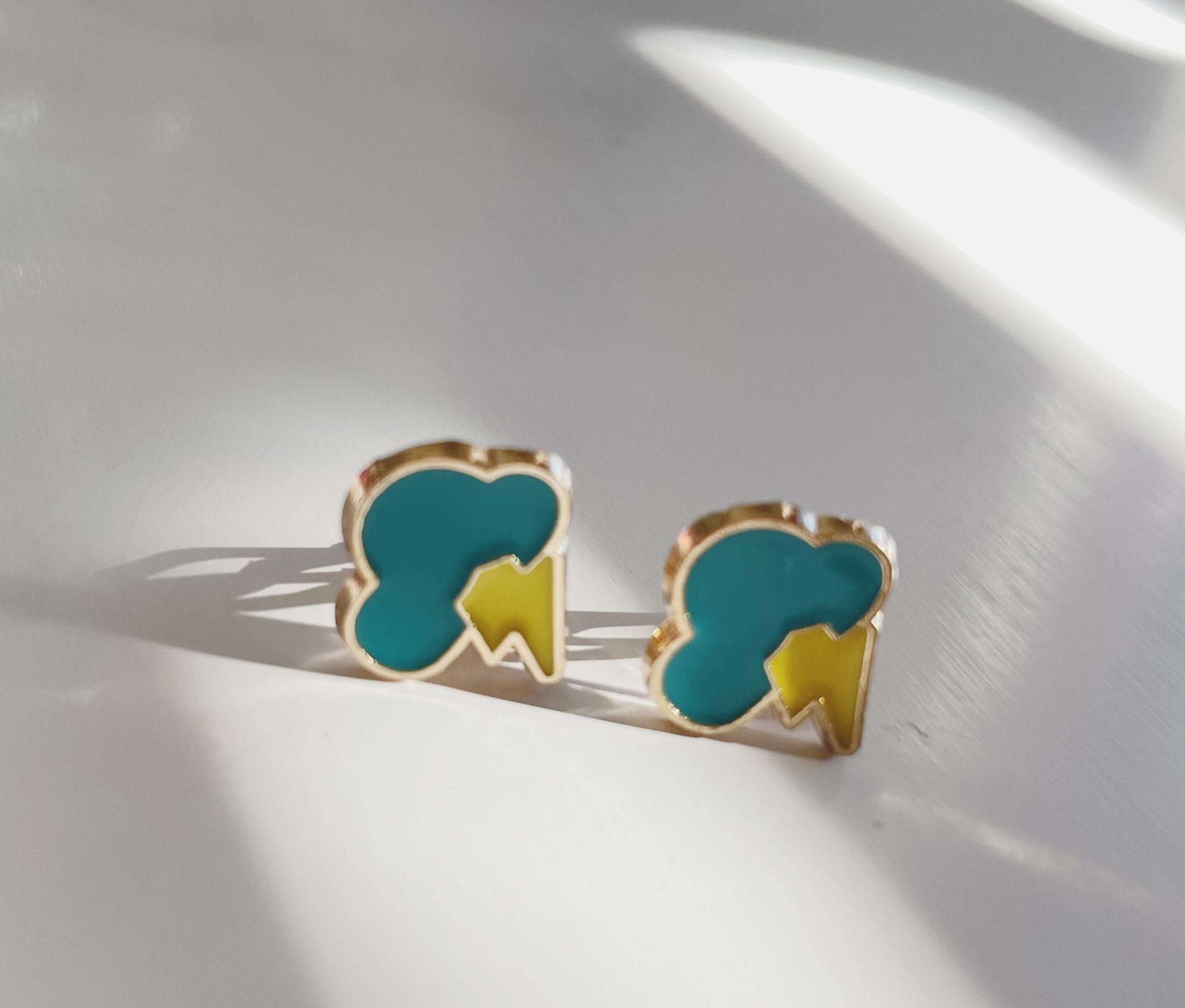 Blue Cloud | Clip On Earrings