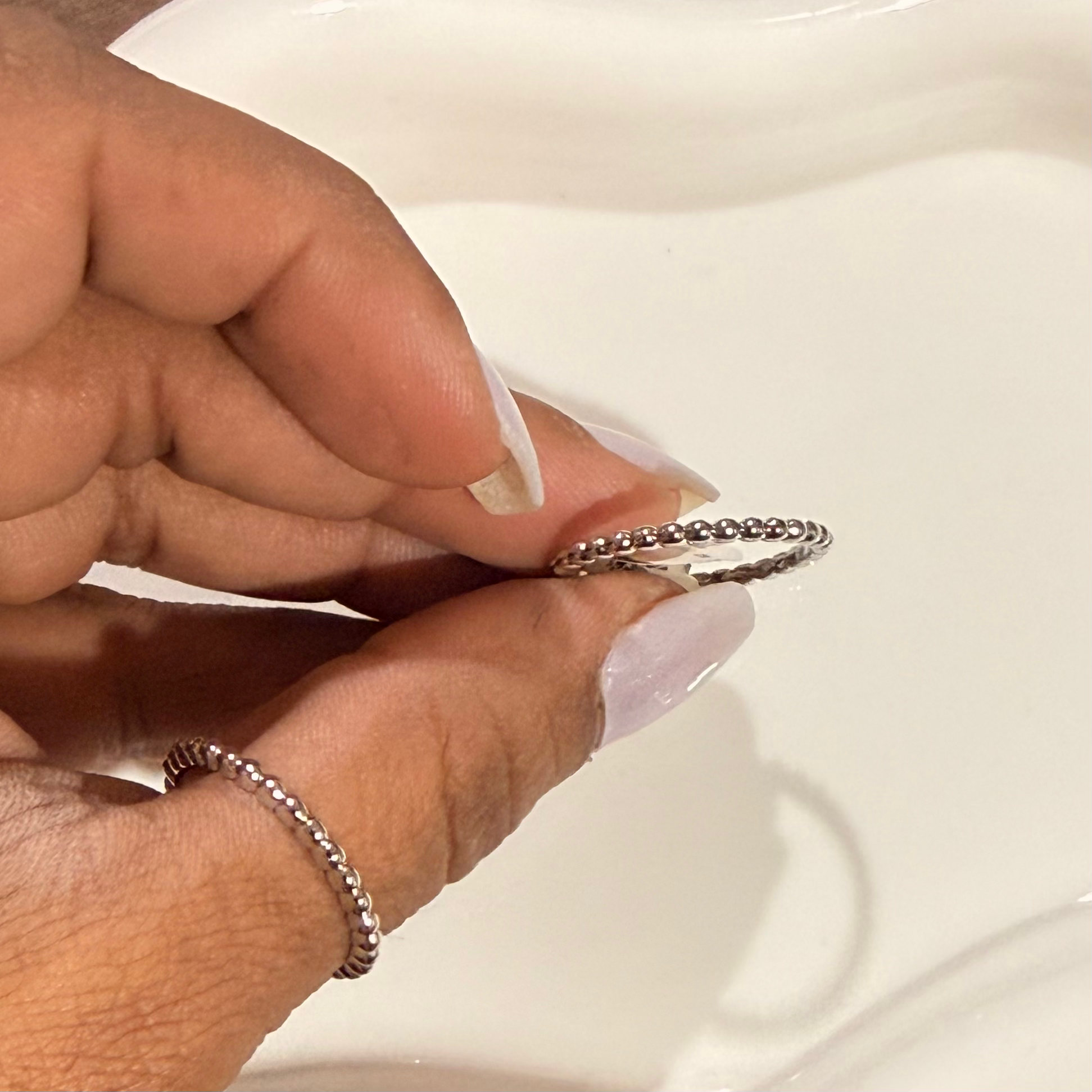 Minimal 23 | Mini Dots SilverTone SS Ring