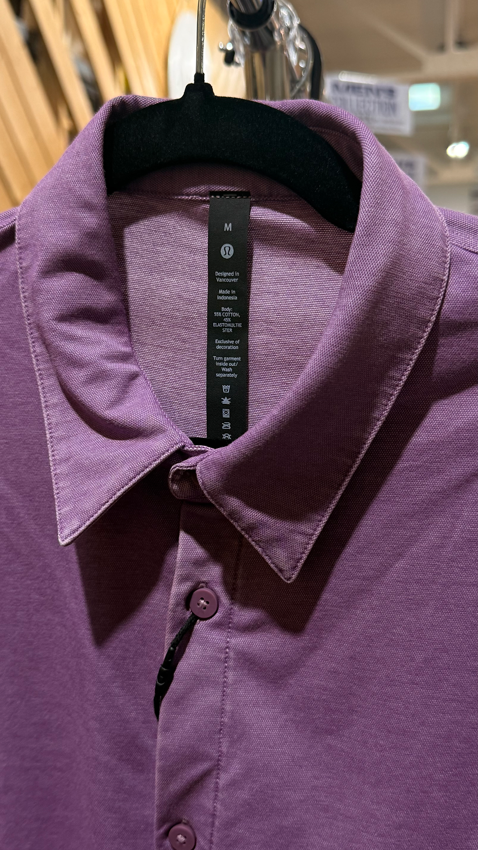 Miniature : Lululemon Men’s Commission Long Sleeve Shirt Vintage Plum
