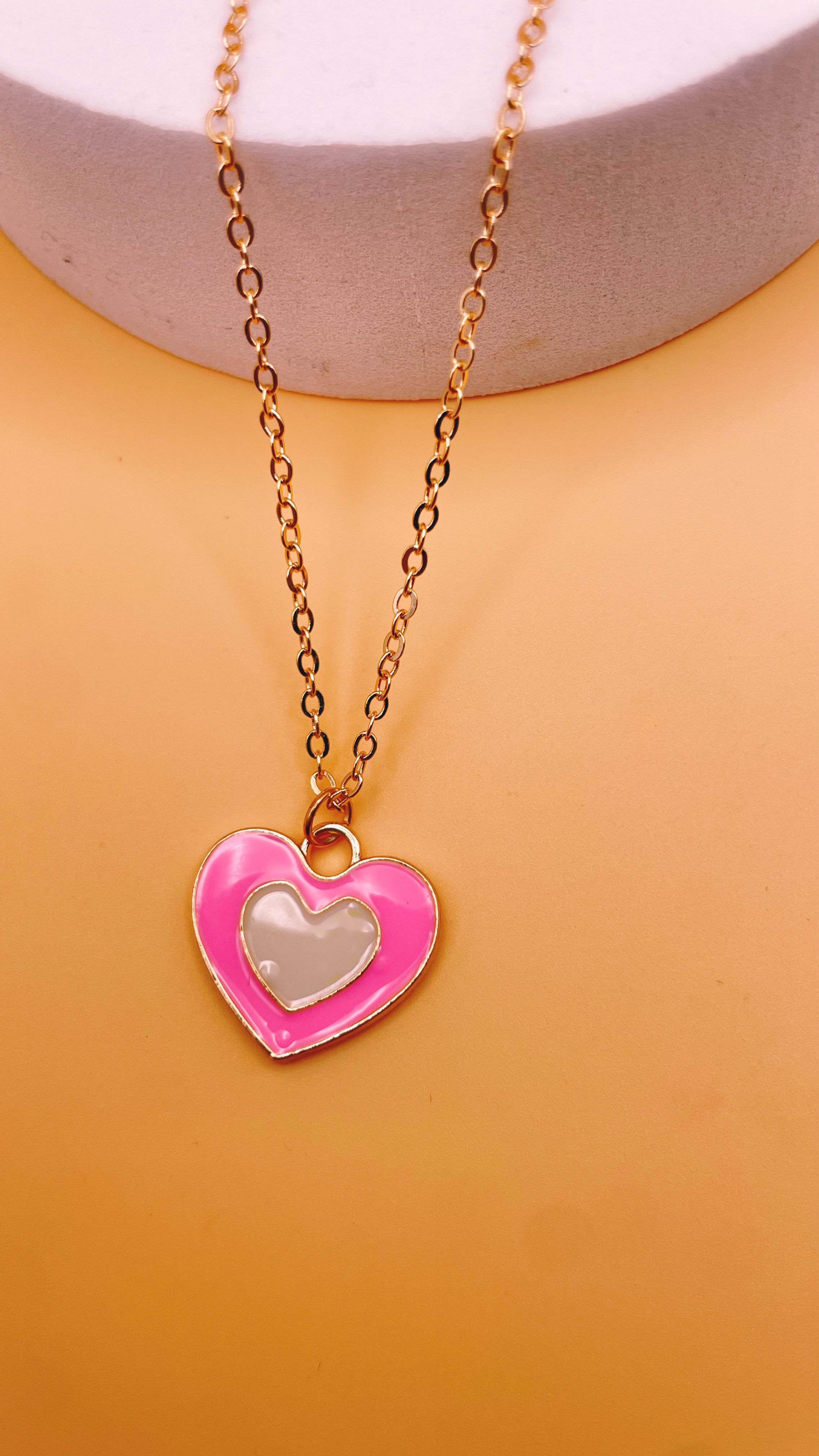 Kids Chain Heart Charm Necklace