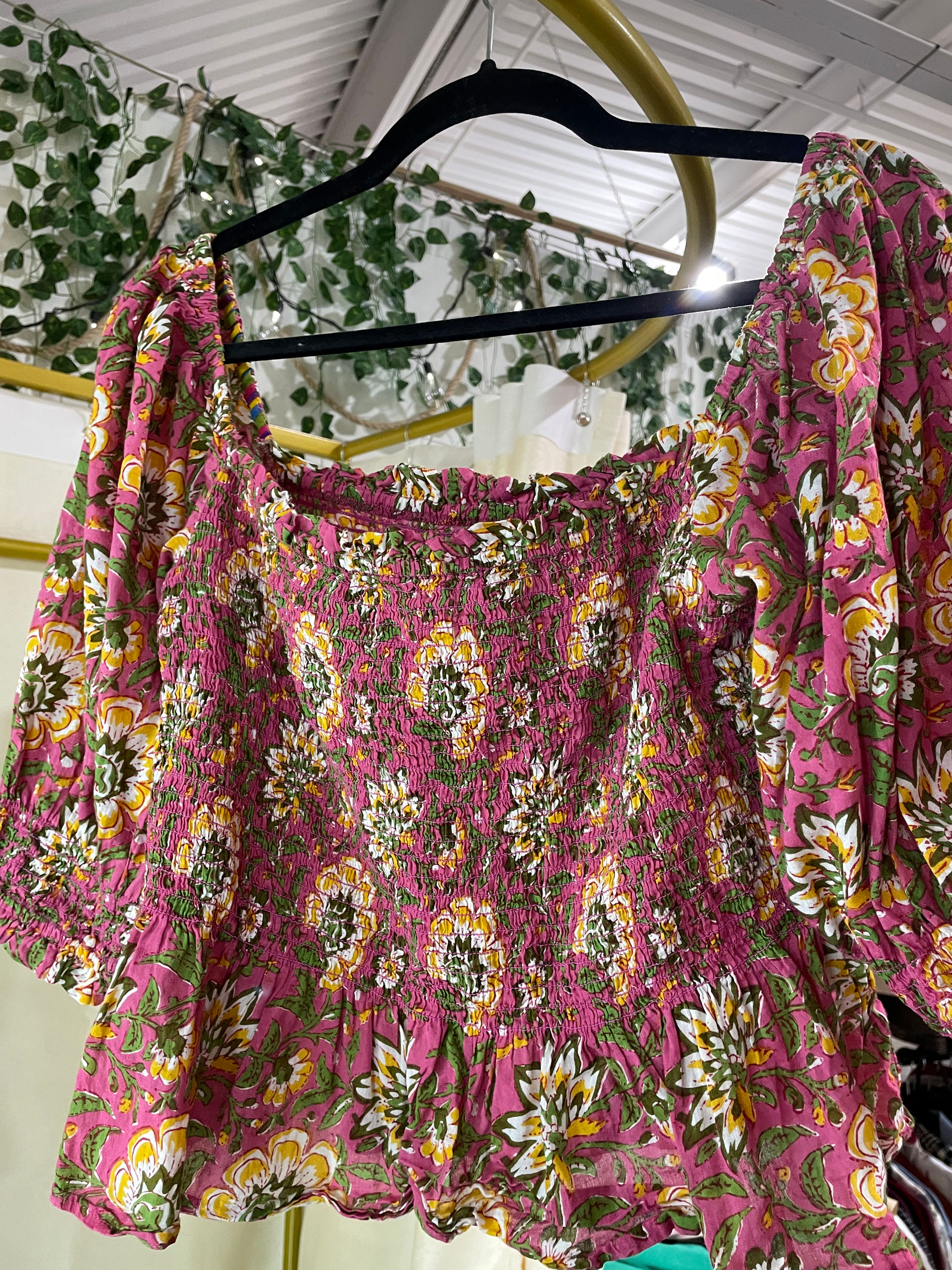 Velvet by Graham & Spencer Corryn Smocked Top Retails:$198- L