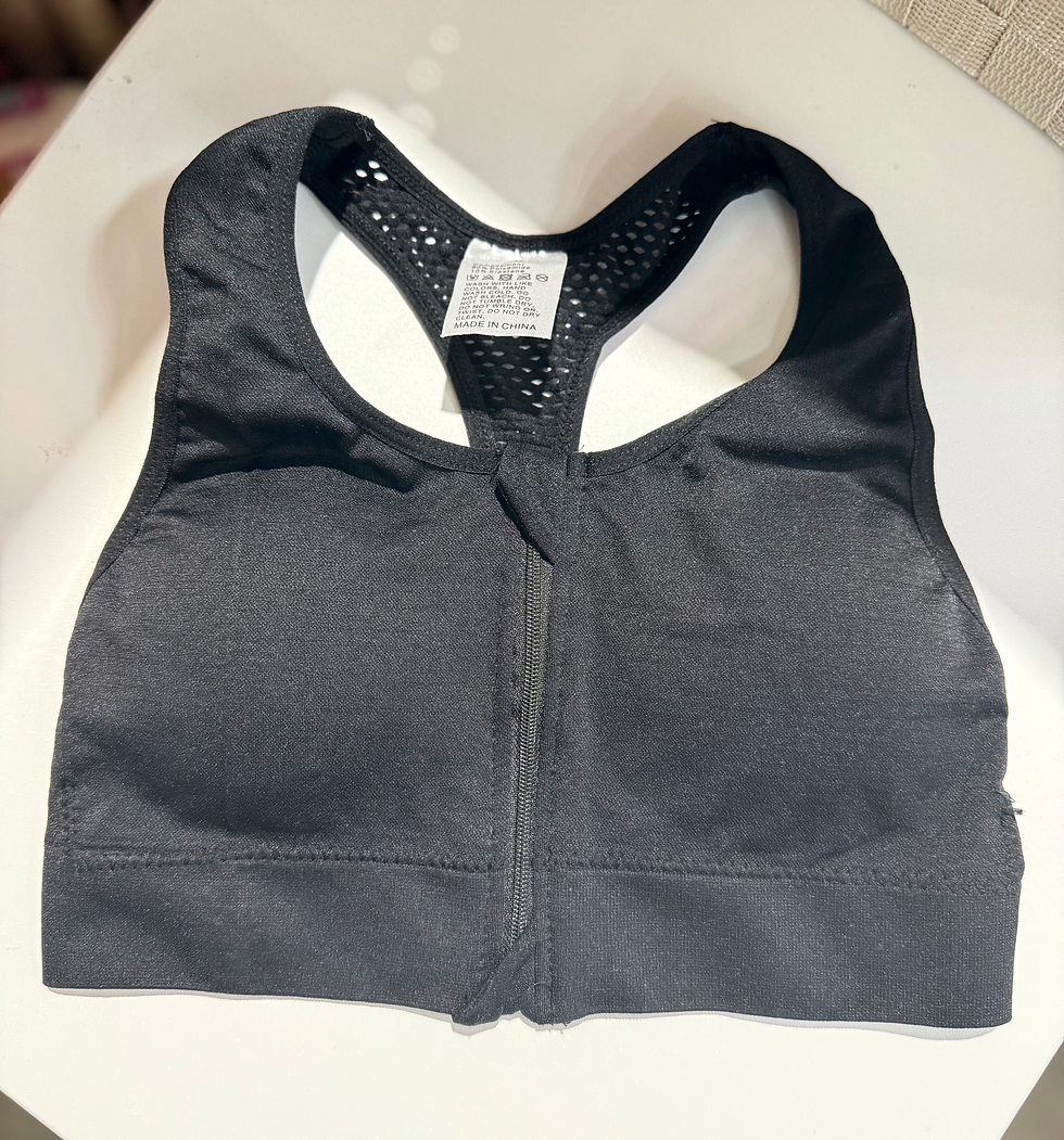 Miniatura: All The Support | Black Front-Close Sports Bra