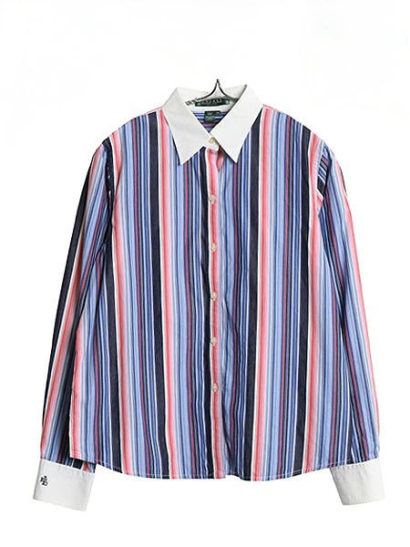Lauren Ralph Lauren Sandylan French Navy Shirt- L