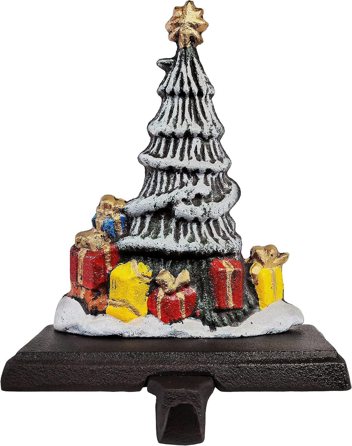 Lulu Décor 100% Cast Iron Decorative Christmas Stocking Holder 