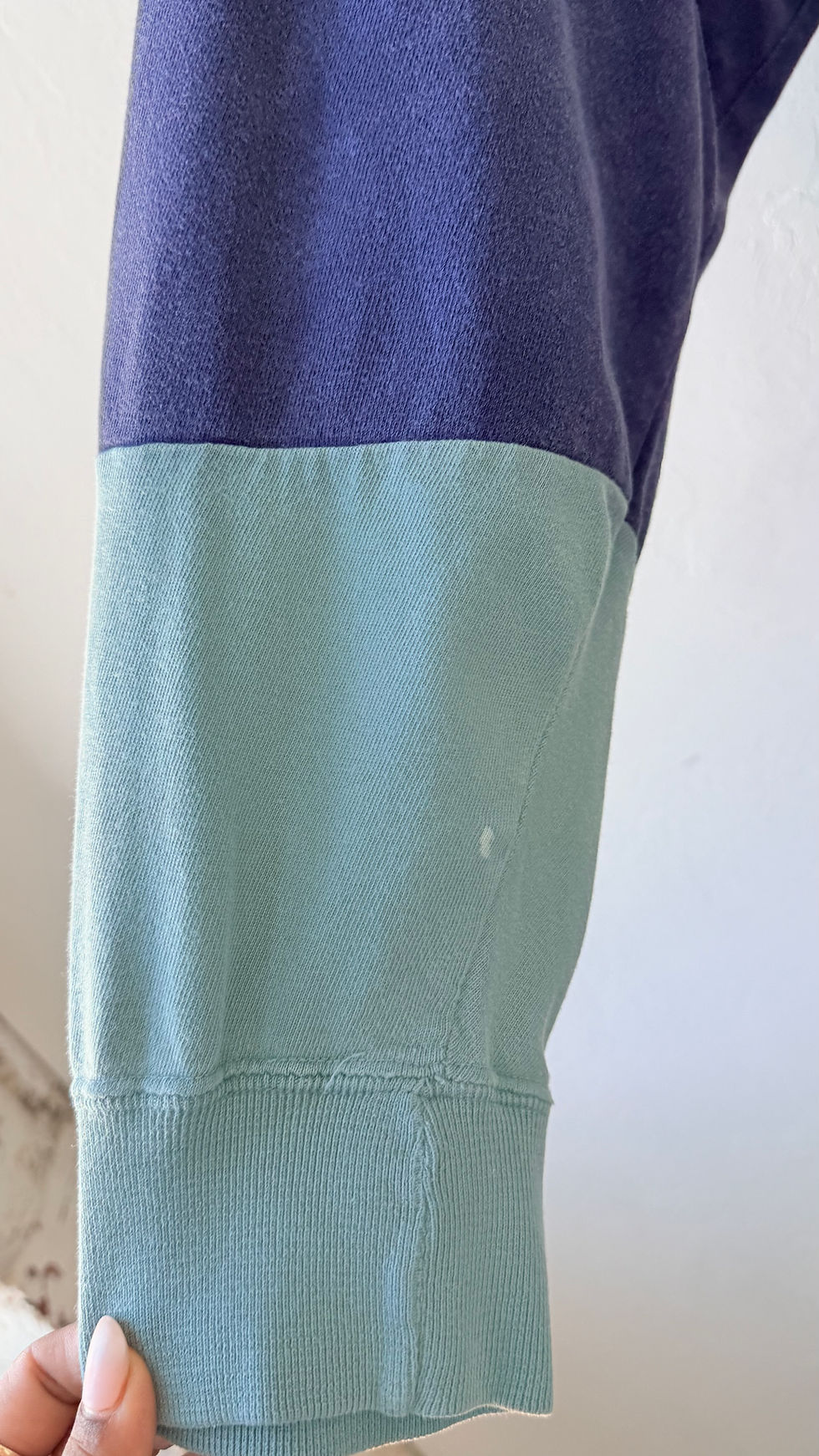 Miniature : 90’s Chaps Ralph Lauren Teal Multi Rugby Polo- L