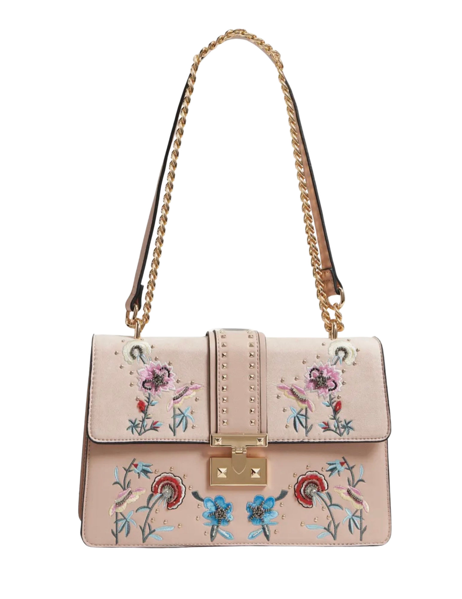 Topshop Darcy Floral Shoulder Bag in Pink