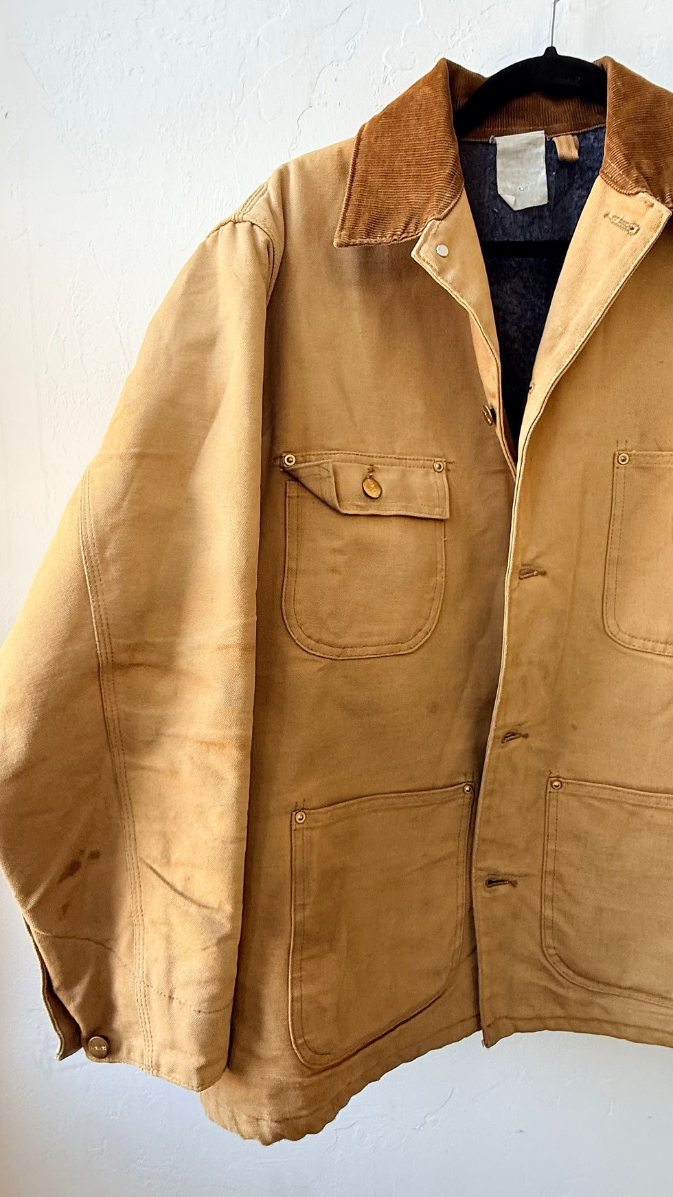 Thumbnail: Vintage 80’s Carhartt 6BLC Blanket Lined Chore Jacket - L