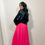 Thumbnail: Baddie | Black Cropped Moto Jacket