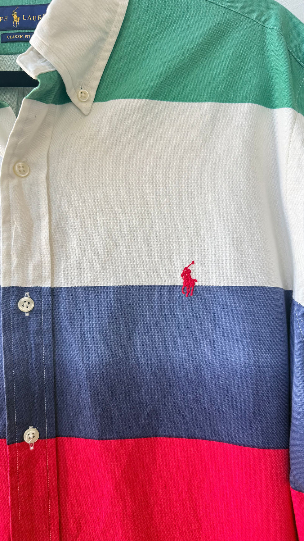 Thumbnail: Polo Ralph Lauren Cp-93 Stripe Classic Fit Button Down Shirt- XL