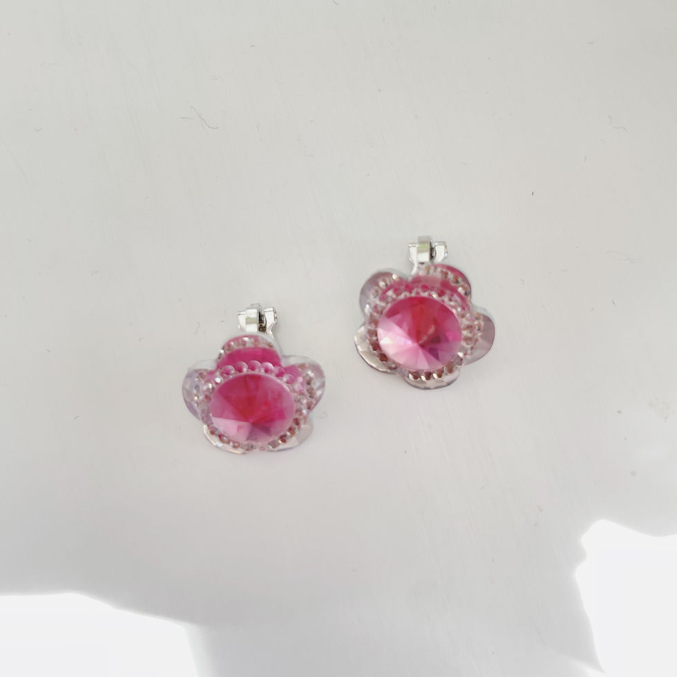 Thumbnail: Fun Sparkle | Plastic Clip On Earrings