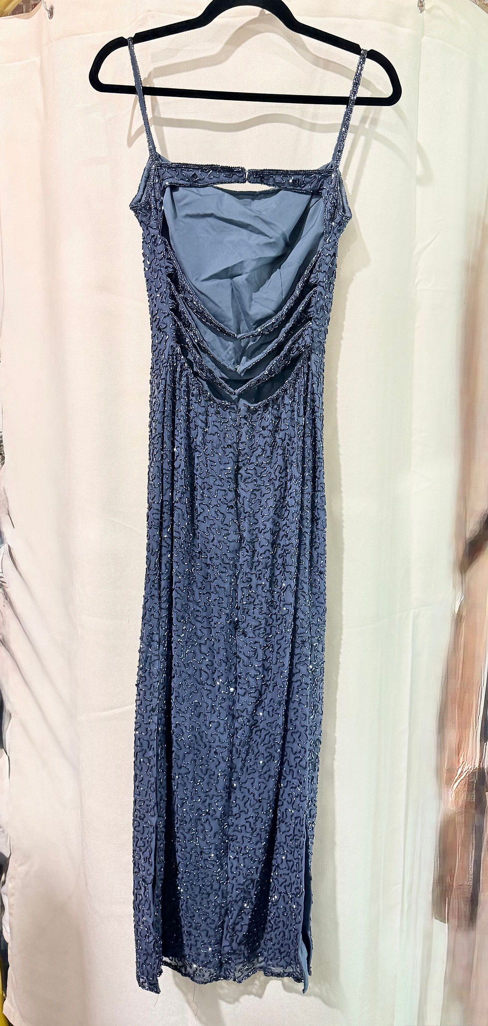 Thumbnail: RARE FIND*Vintage 80’s/90’s Andretta Donatello 100% Silk Embellishment Gown- M