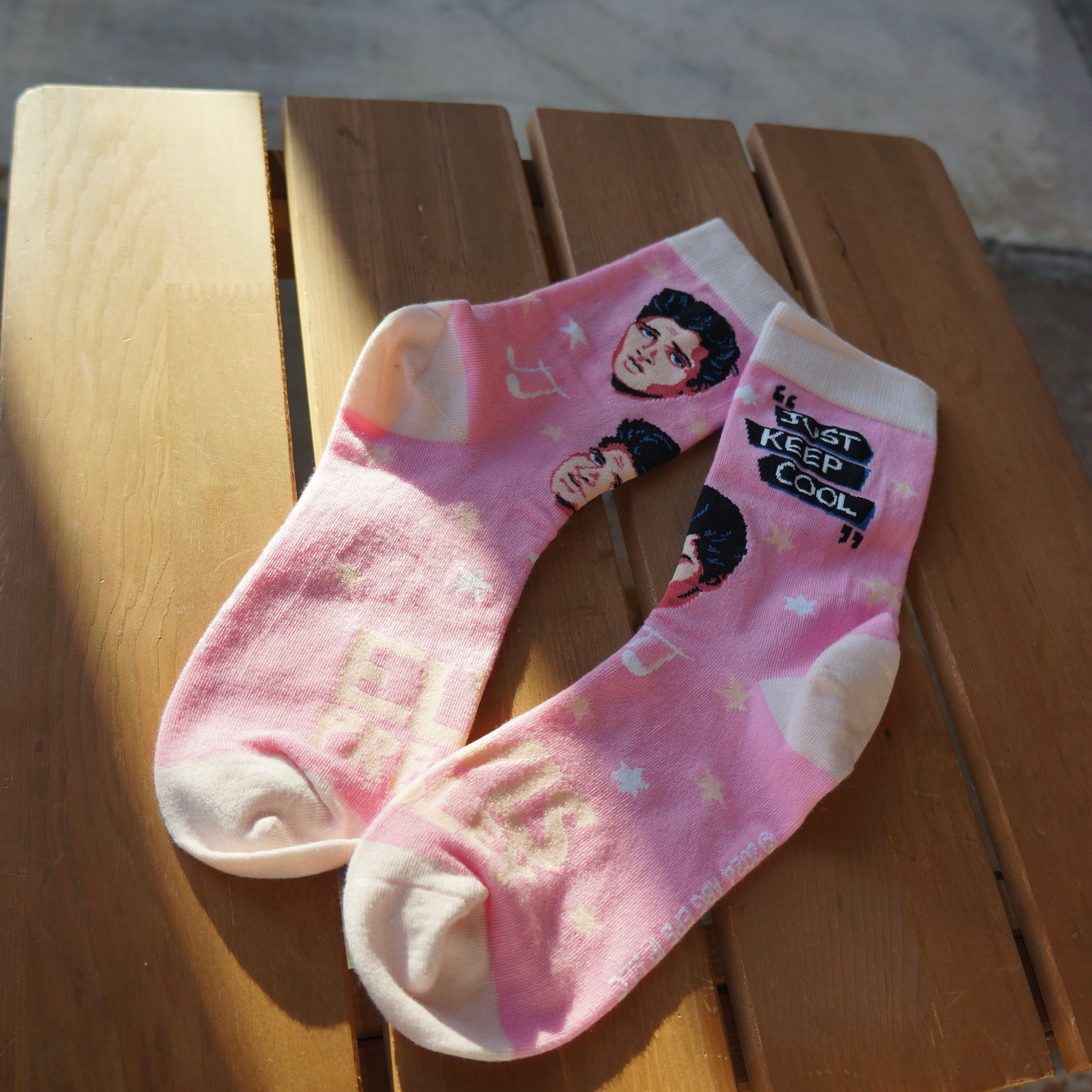 Elvis Pink Socks