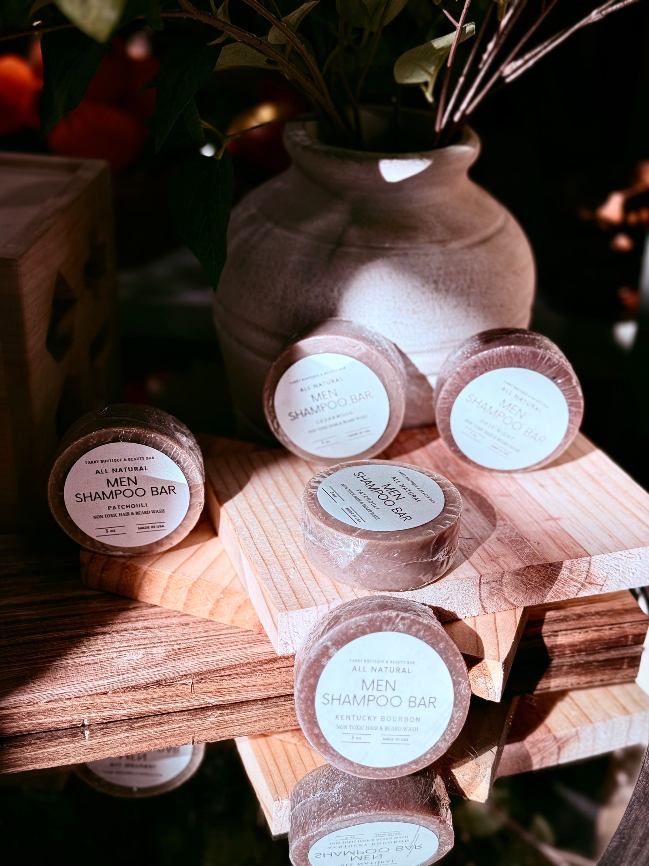 Men Shampoo Bar | Bourbon Vanilla Hair & Beard Wash