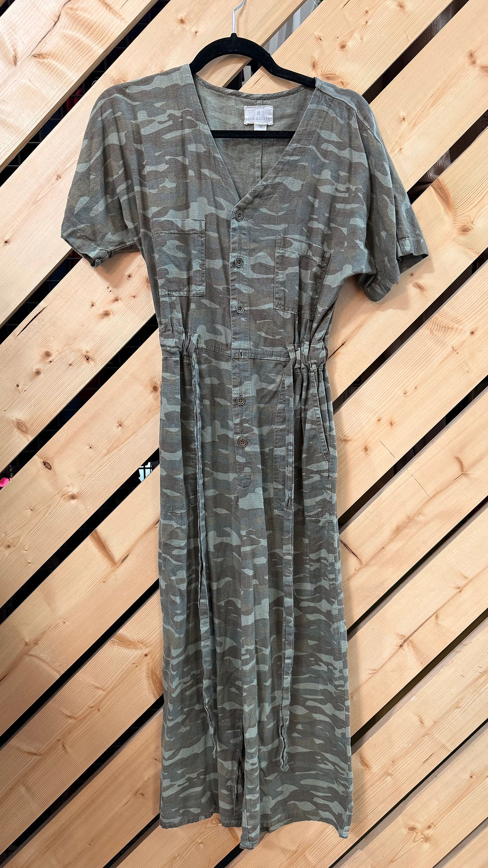 Thumbnail: Caslon Linen Blend Camo Jumpsuit