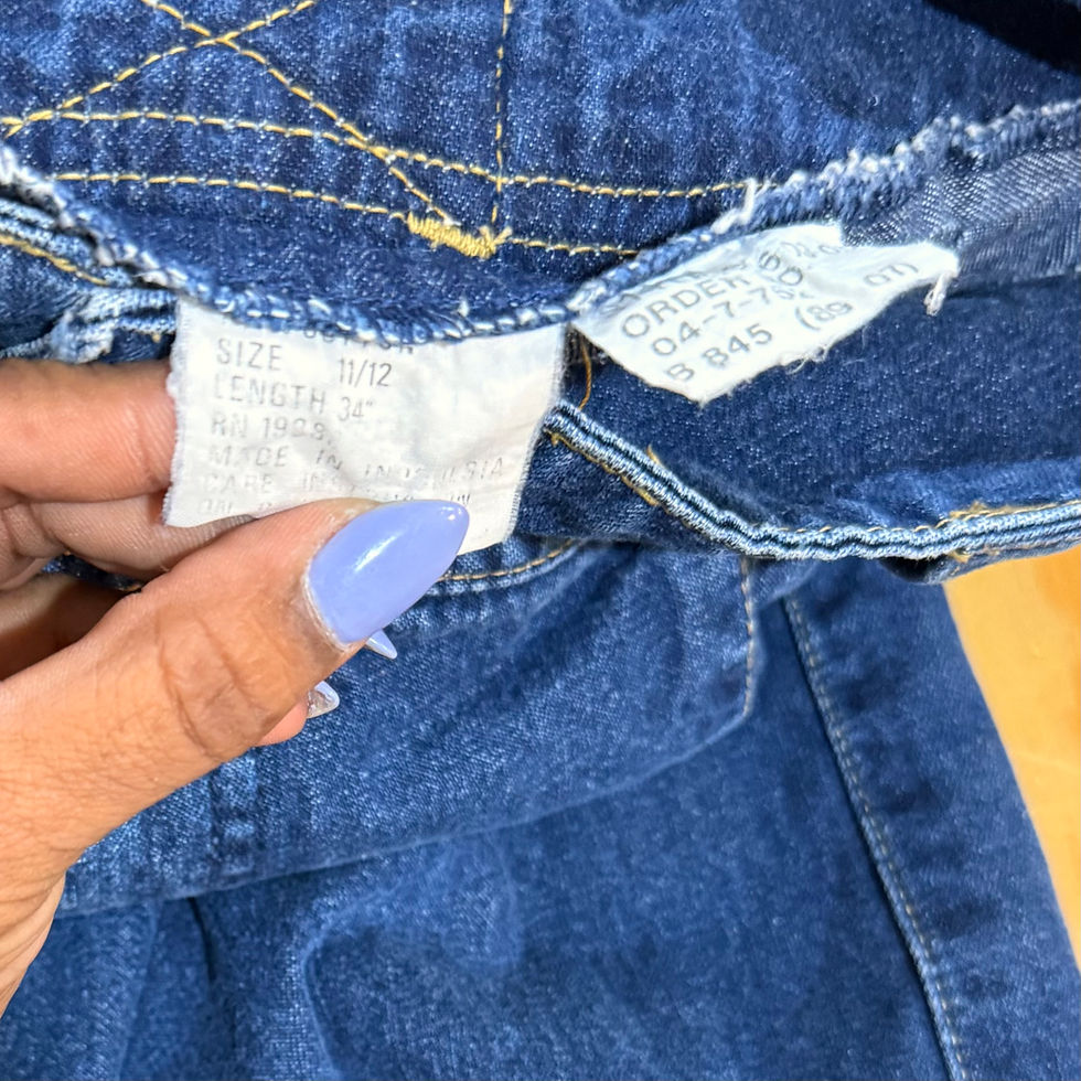 Miniature : Vintage RARE FIND 1970’s Brittania Denim Skirt Button Up- 11/12