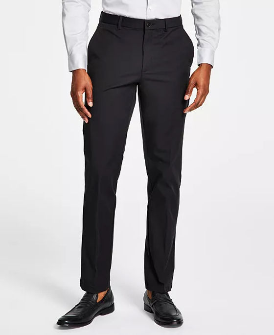 ralph lauren modern fit dress pants Ralph Lauren Mens Stretch Straight Leg Slacks Dress Pants, Grey, 30W x 30L  at Amazon Men's Clothing store