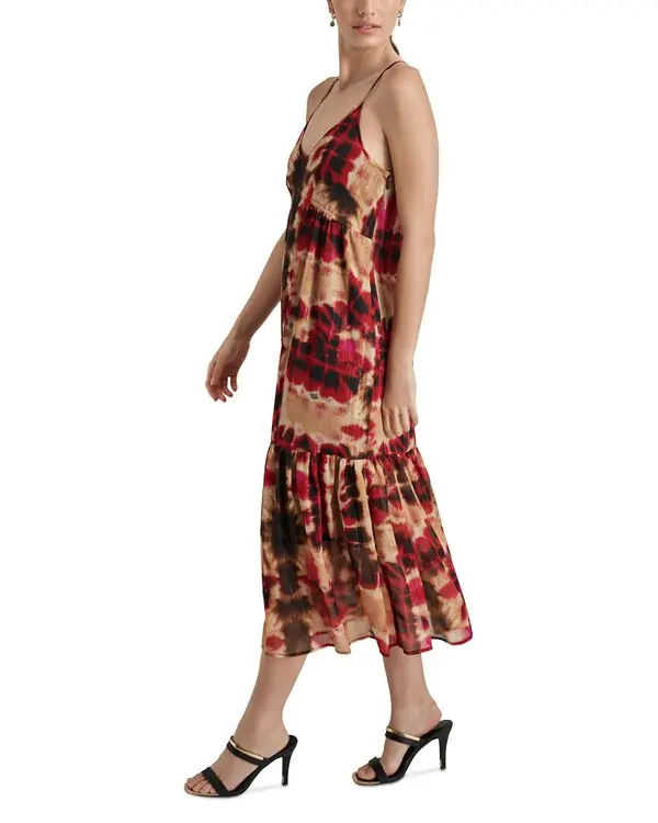 Thumbnail: DKNY Printed Crinkle Midi Dress Retails:$139- M