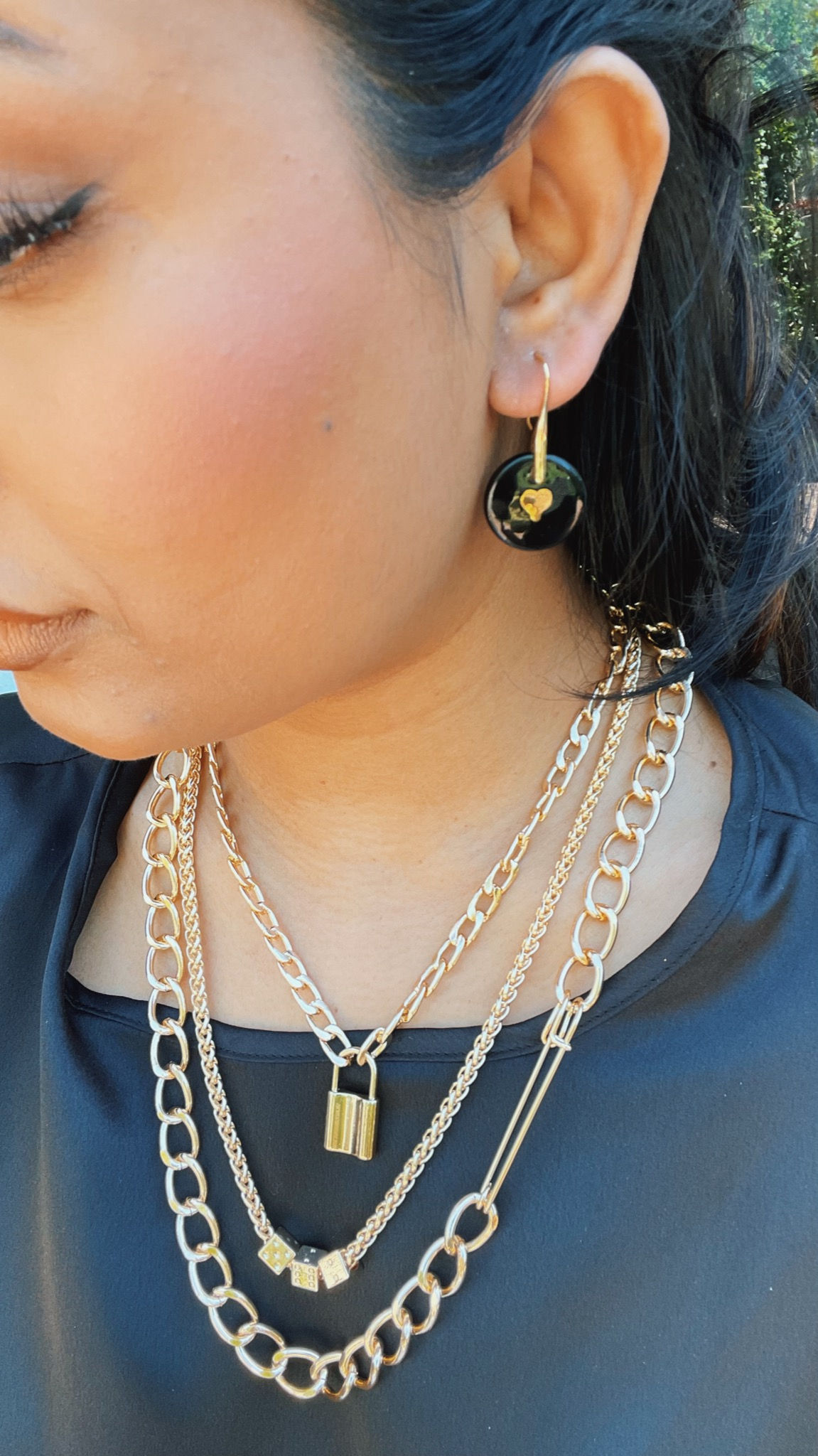 Gold Heart |  Earrings