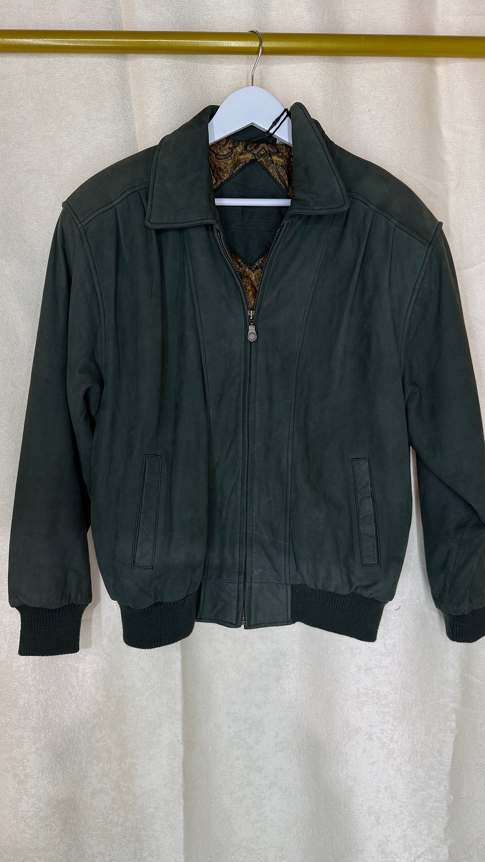 Vtg. Preston And York Genuine Leather Jacket Men’s