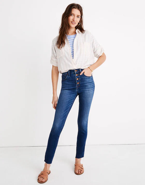 Madewell 10" High-Rise Skinny Jeans in Hayden Wash - 28