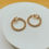 Thumbnail: Mini Twisted | Gold Clip On Hoop Earrings
