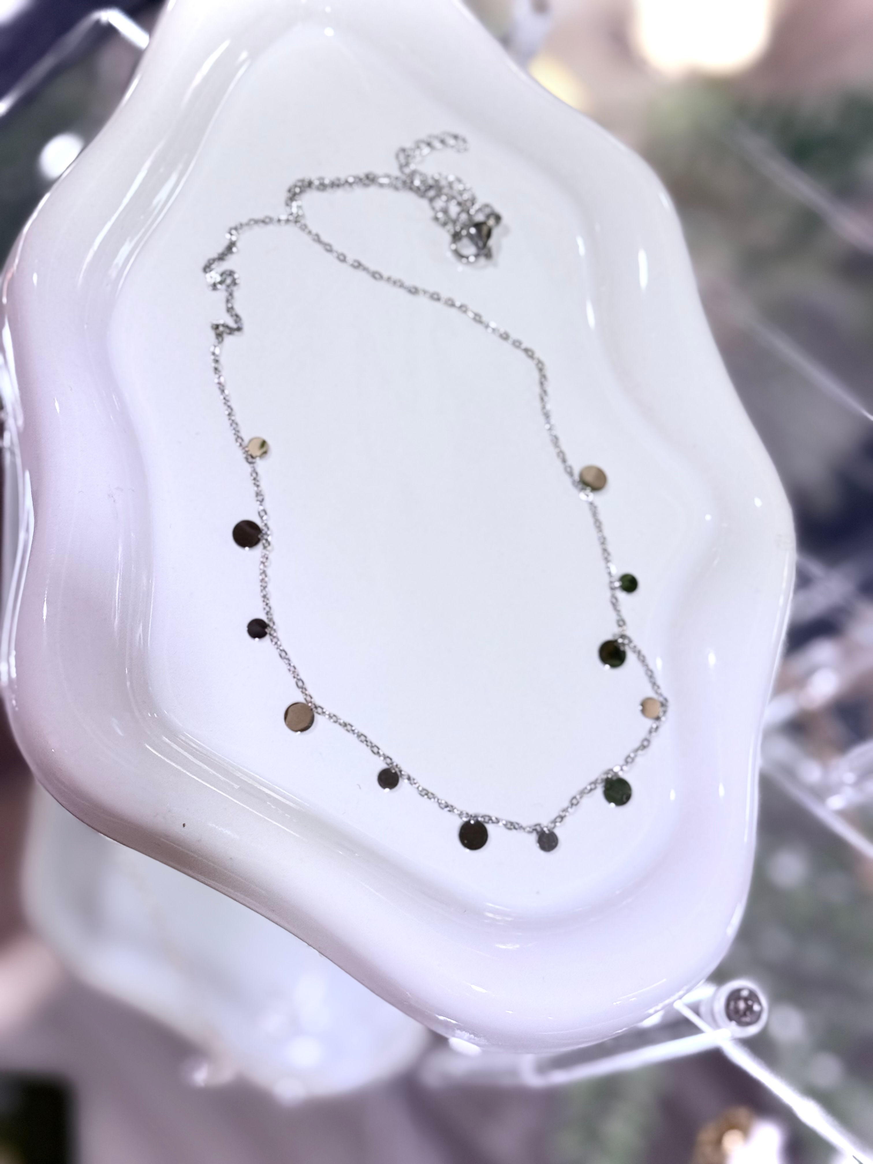 Minimal Col.42 | Silver Disk Necklace