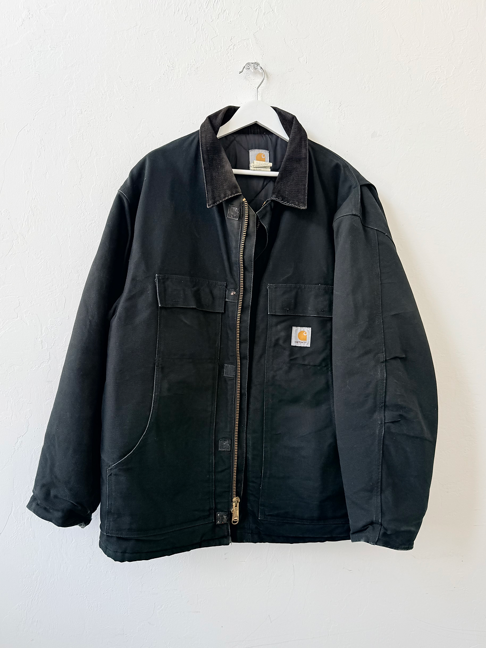 Thumbnail: Vintage Carhartt C03 Arctic Chore Quilted Black Jacket-50