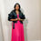 Thumbnail: Crush Worthy | Hot Pink Tulle Midi Dress