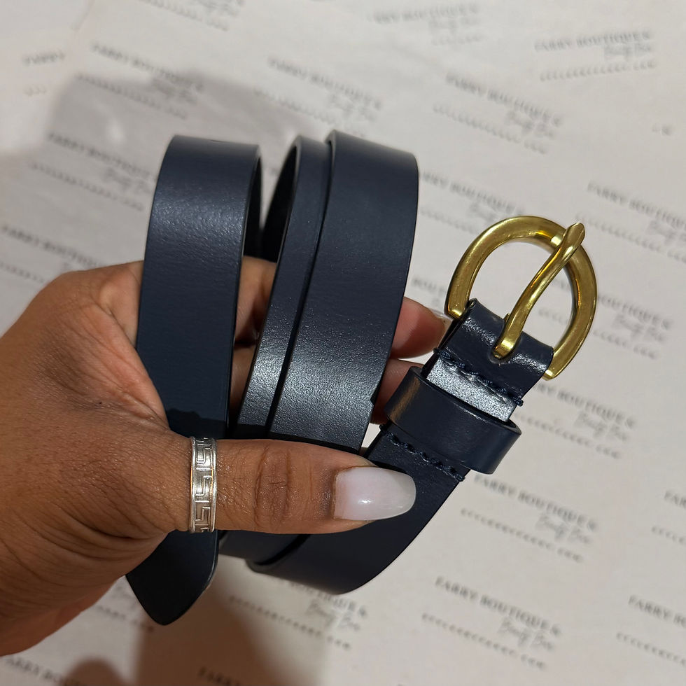 Miniatura: Ann Taylor Blue Leather Trouser Belt  