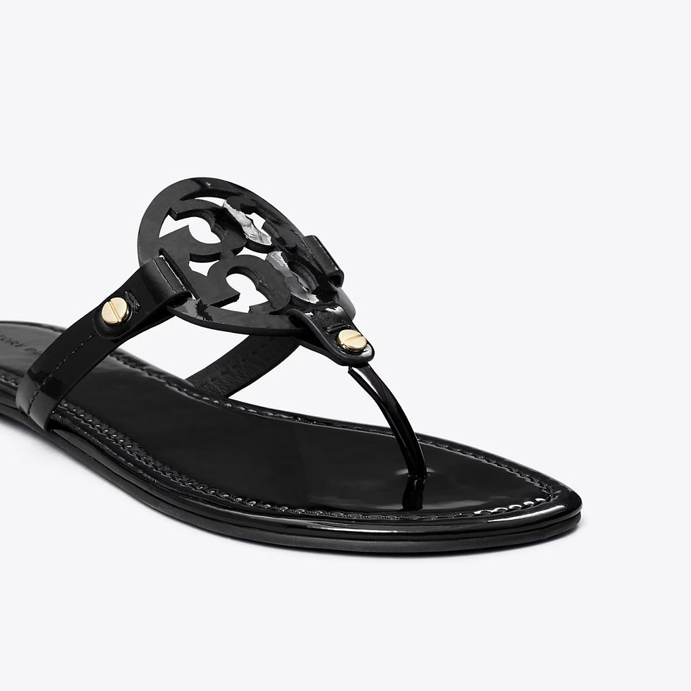 Thumbnail: Tory Burch Miller Sandal In Black Patent - 9.5 **Retails$200