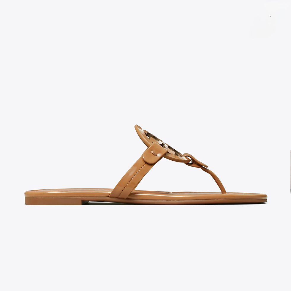 Miniaturbild: Tory Burch Miller Patent Sandal In Tan - 8.5