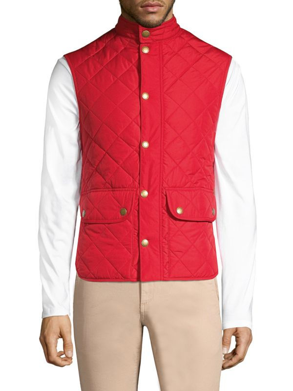 Miniaturbild: Barbour Lowerdale Diamond Quilted Red Vest
