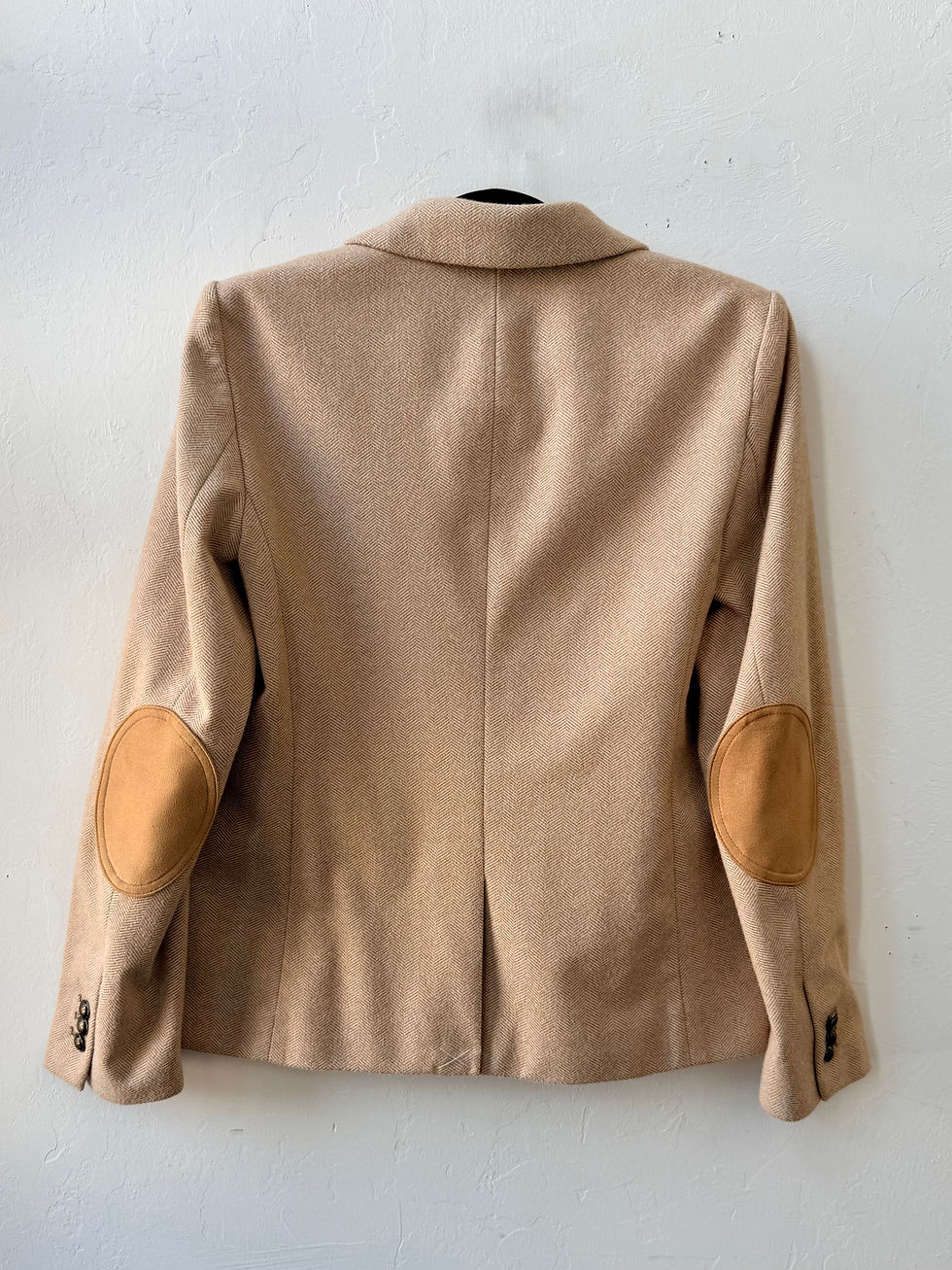 Thumbnail: LOFT Herringbone Tan Blazer With Elbow Patches- 6