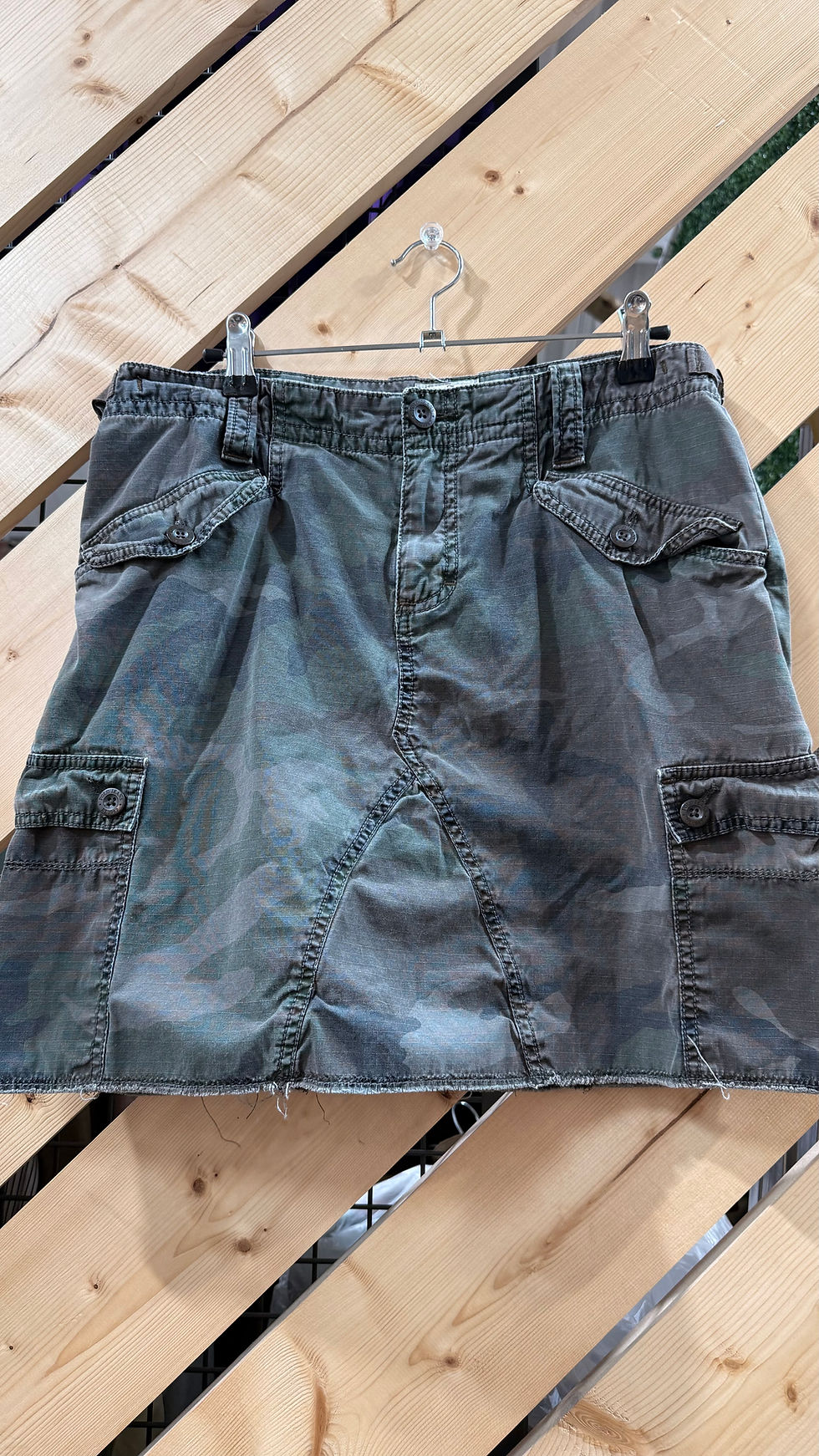 Miniatura: Vintage 1970’s RARE FIND Polo Jeans 1967 Ralph Lauren Camo Skirt- 8